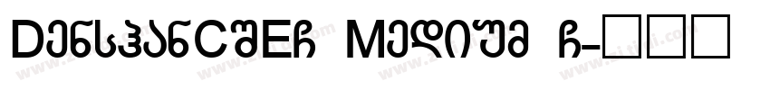 DenshanCSEG Medium G字体转换